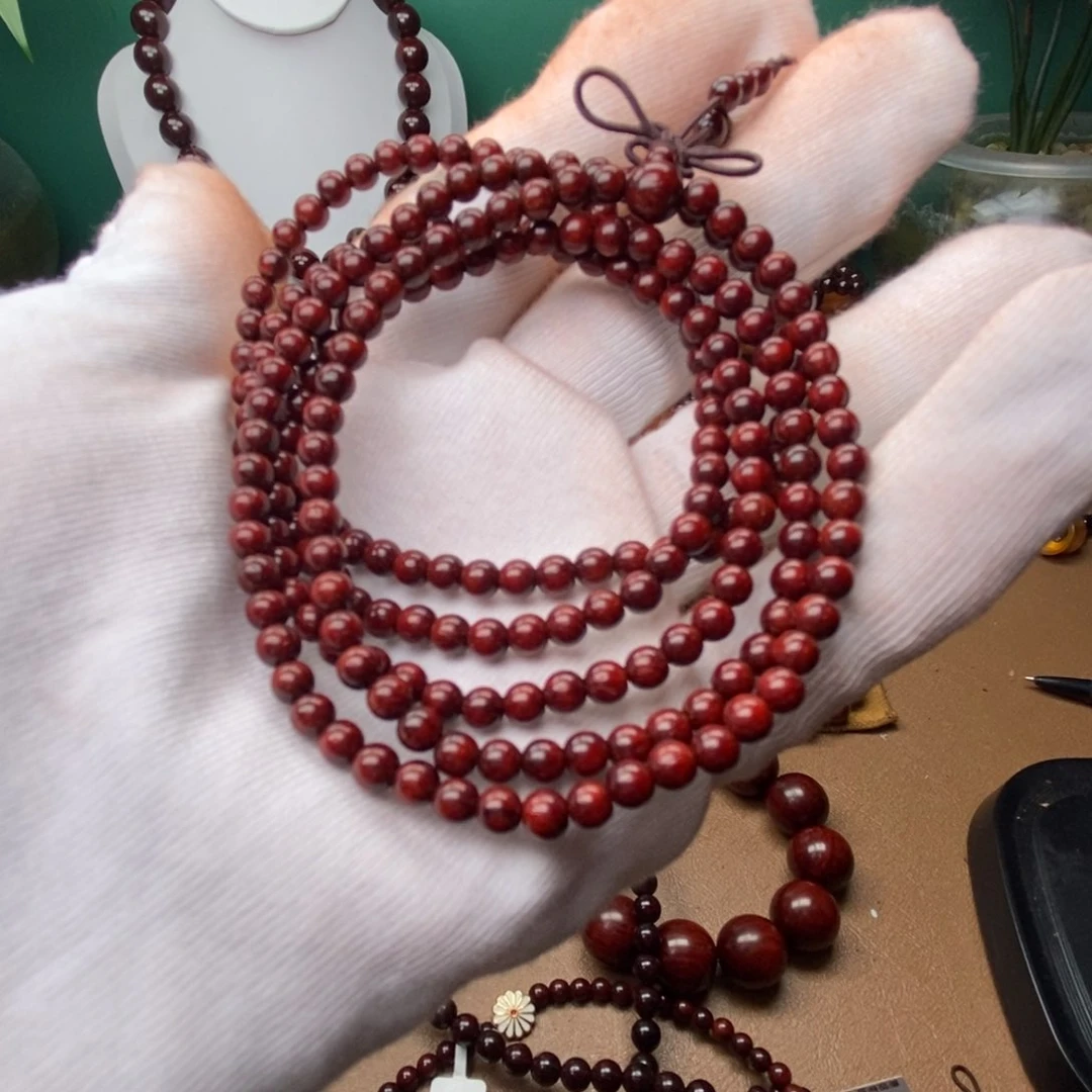 小叶紫檀手串/手链原汁原味0.4*216