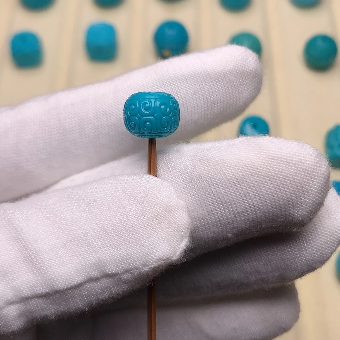 绿松石未镶嵌绿松石回纹10.2