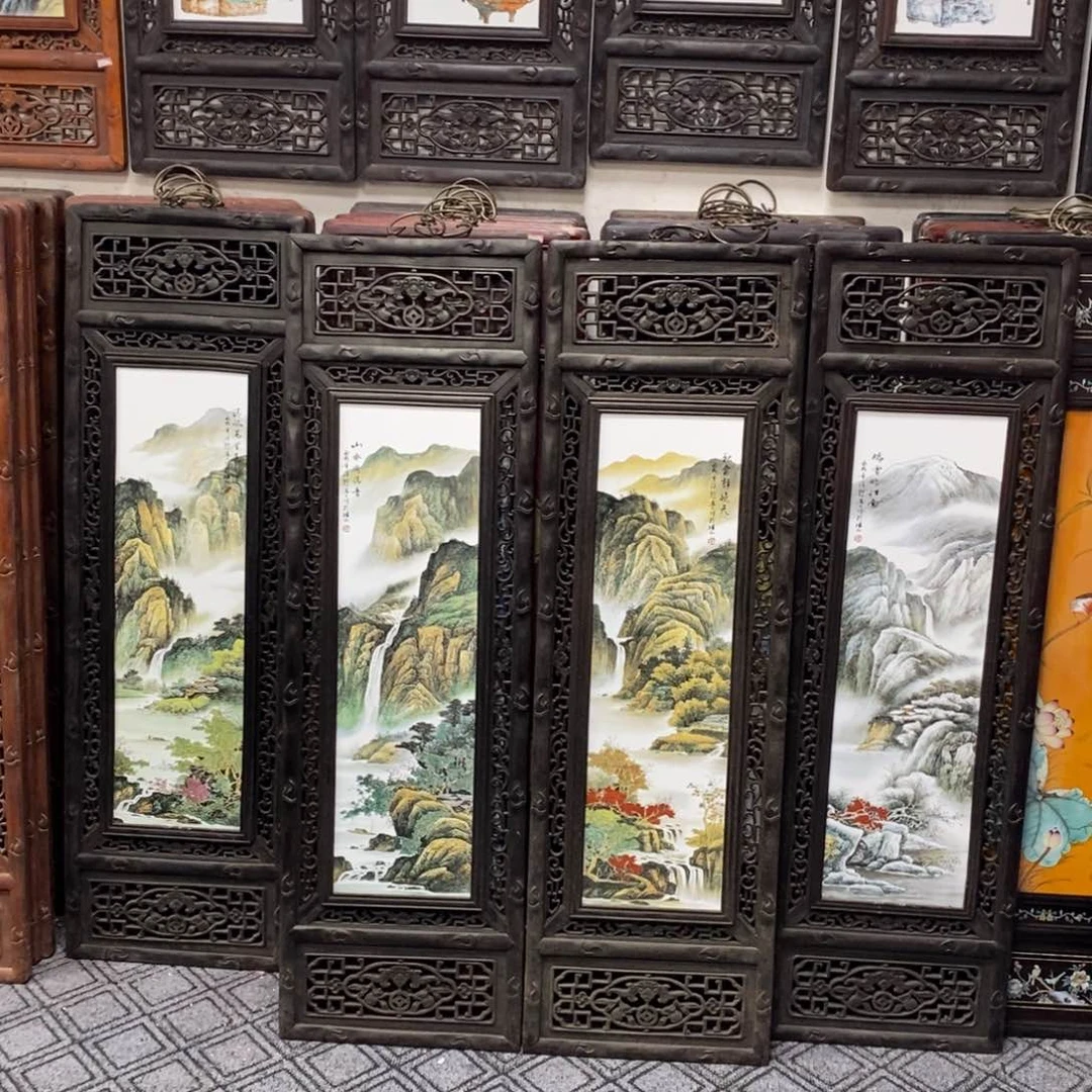 瓷片192*36*4景德镇瓷板画柴窑烧制