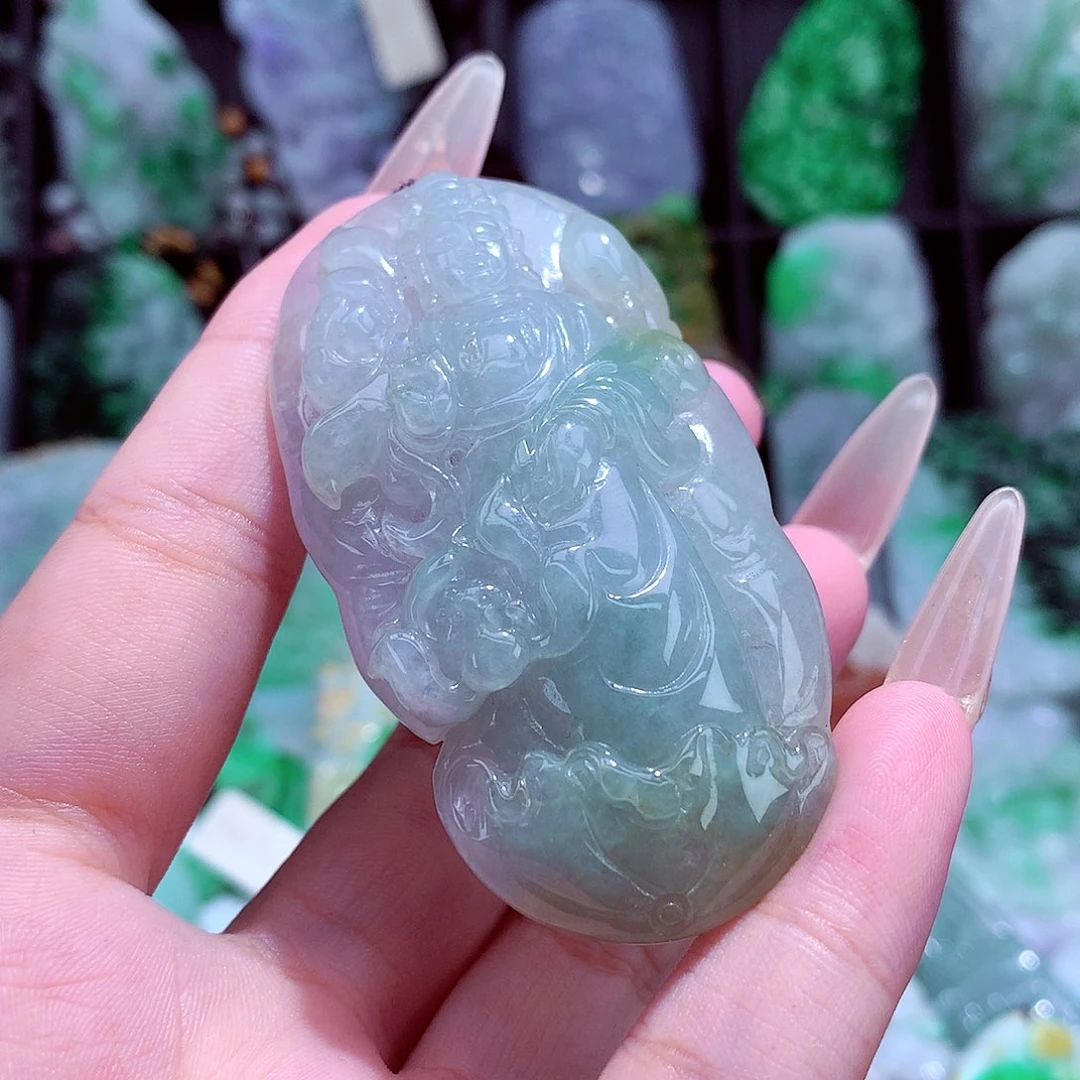 翡翠未镶嵌颈饰王****挂件