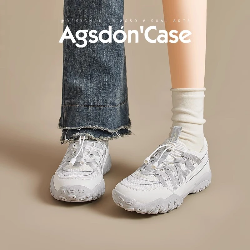 奥古狮登芭蕾德训鞋女2025新款夏季厚底徒步防滑透气运动登山鞋xx