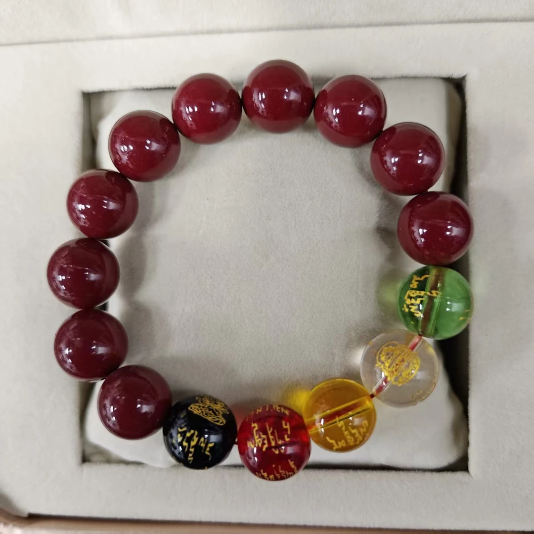 含辰砂工艺品NZ049-经典紫色手链