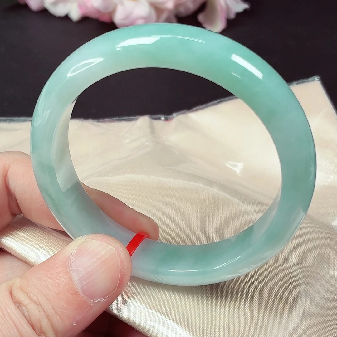 翡翠未镶嵌手镯59圈