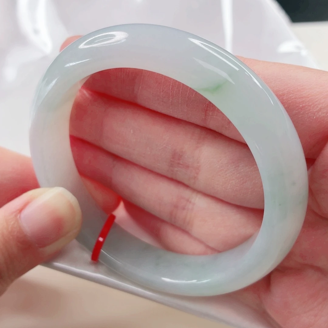 翡翠未镶嵌手镯56圈23871