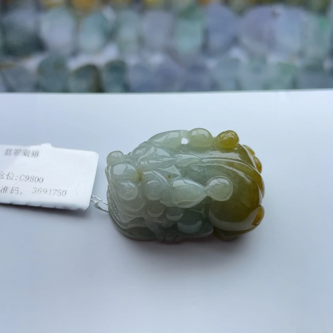 翡翠颈饰未镶嵌貔貅