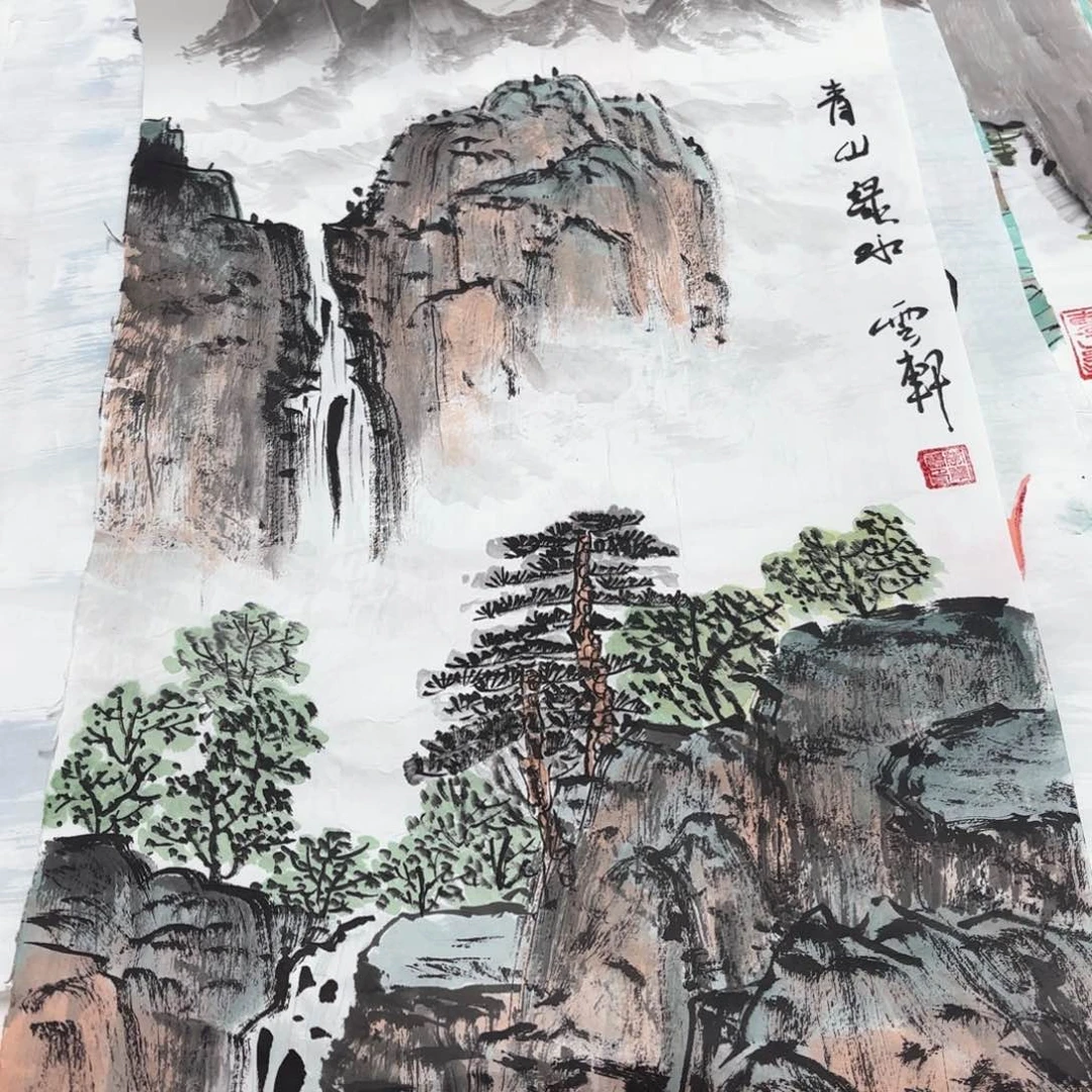 国画李云轩四尺四开童