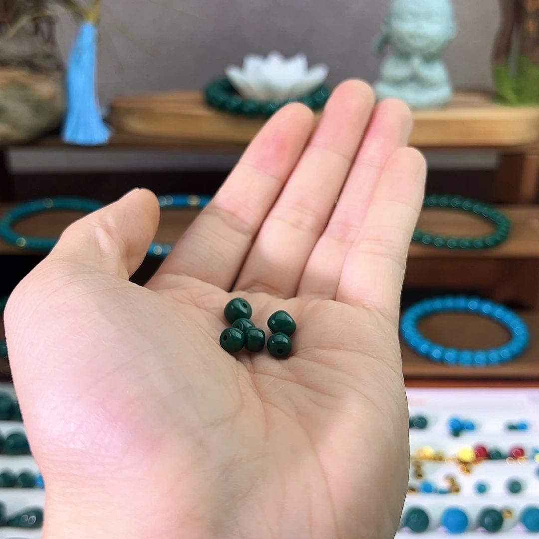 Y***优石英石非金属4个6的 2个7的绿色老型
