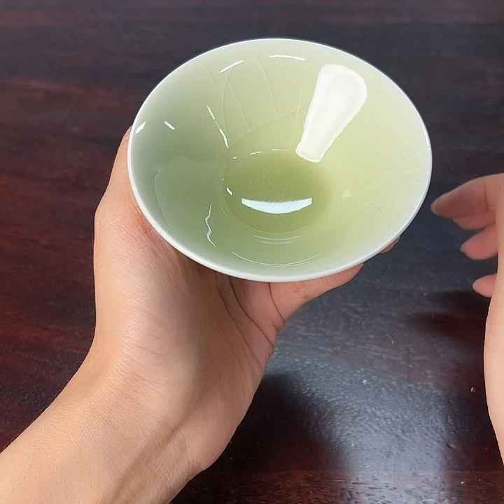 龙泉云间青瓷小米茶器