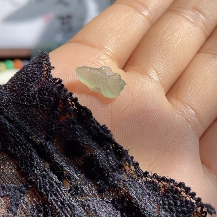 【闪购商品】未镶嵌定制翡翠金鱼
