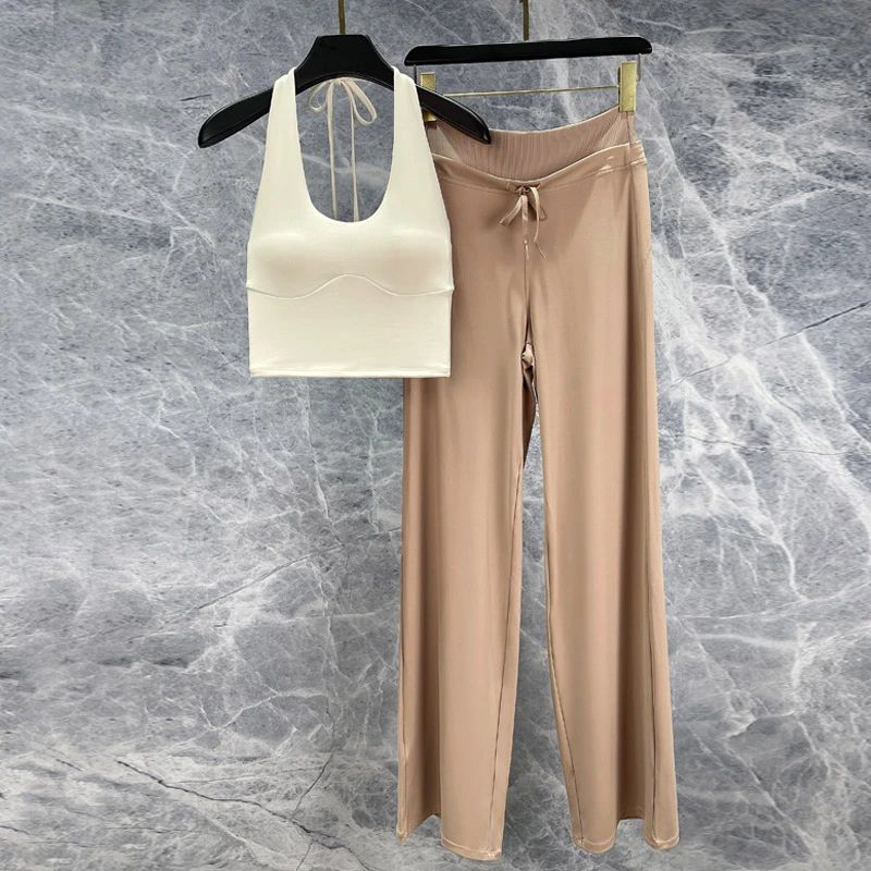 2025新款高个子瑜伽服套装女宽松气质性感外穿普拉提高级感健身服