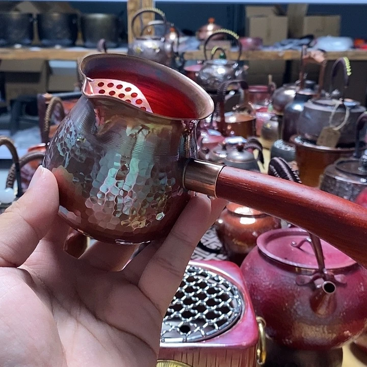 手工制作紫铜公道杯