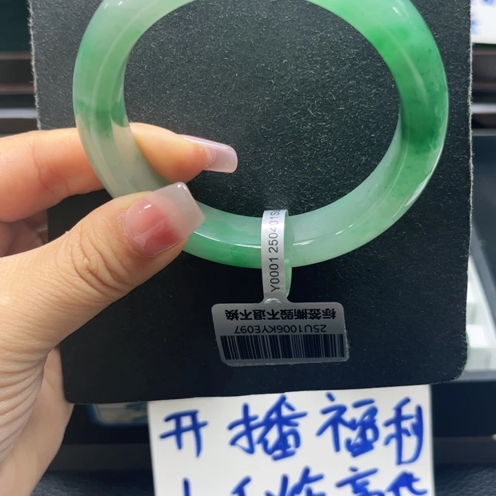 石英质玉（非洲翠）未镶嵌手镯