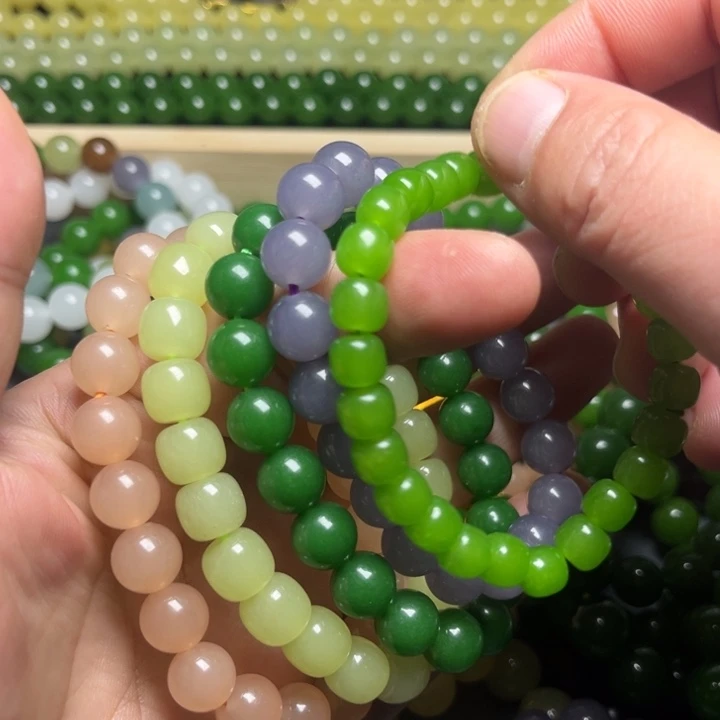 菠菜绿藕粉烟紫晴水苹果绿10m