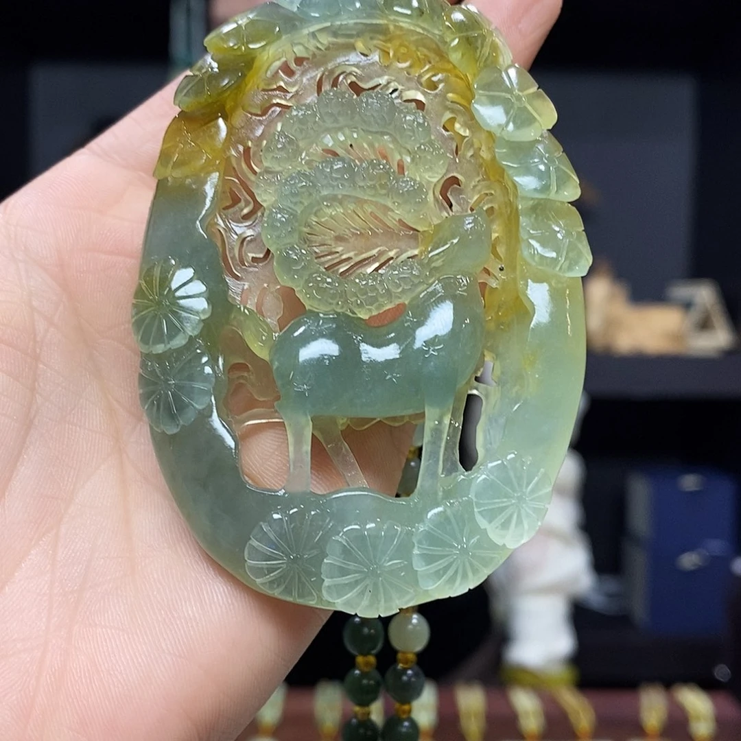 岫玉挂件吊坠未镶嵌