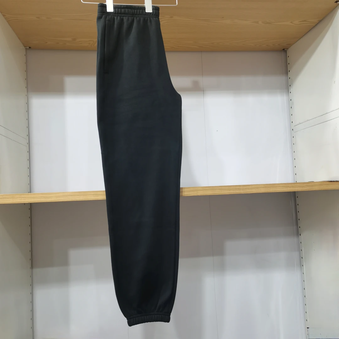 （C61-1白刺收）男女春款毛圈松紧收口卫裤 361-211