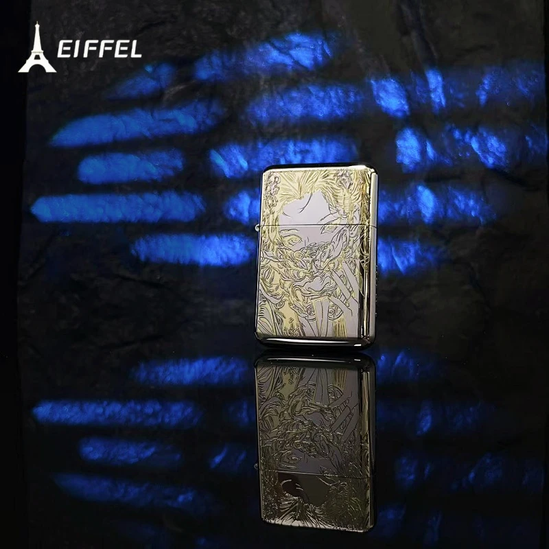 EIFFEL/埃菲尔白镍前世今生女财神扎基拉姆煤油防风打火机送男友