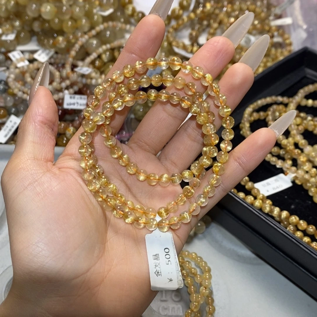 水晶手链未镶嵌上***?手链