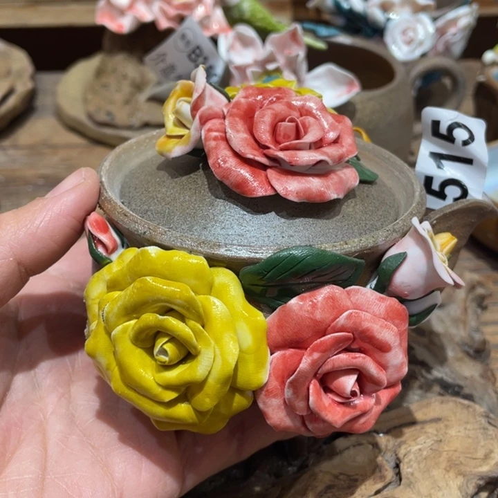 手工制作陶瓷茶具茶杯青蛙