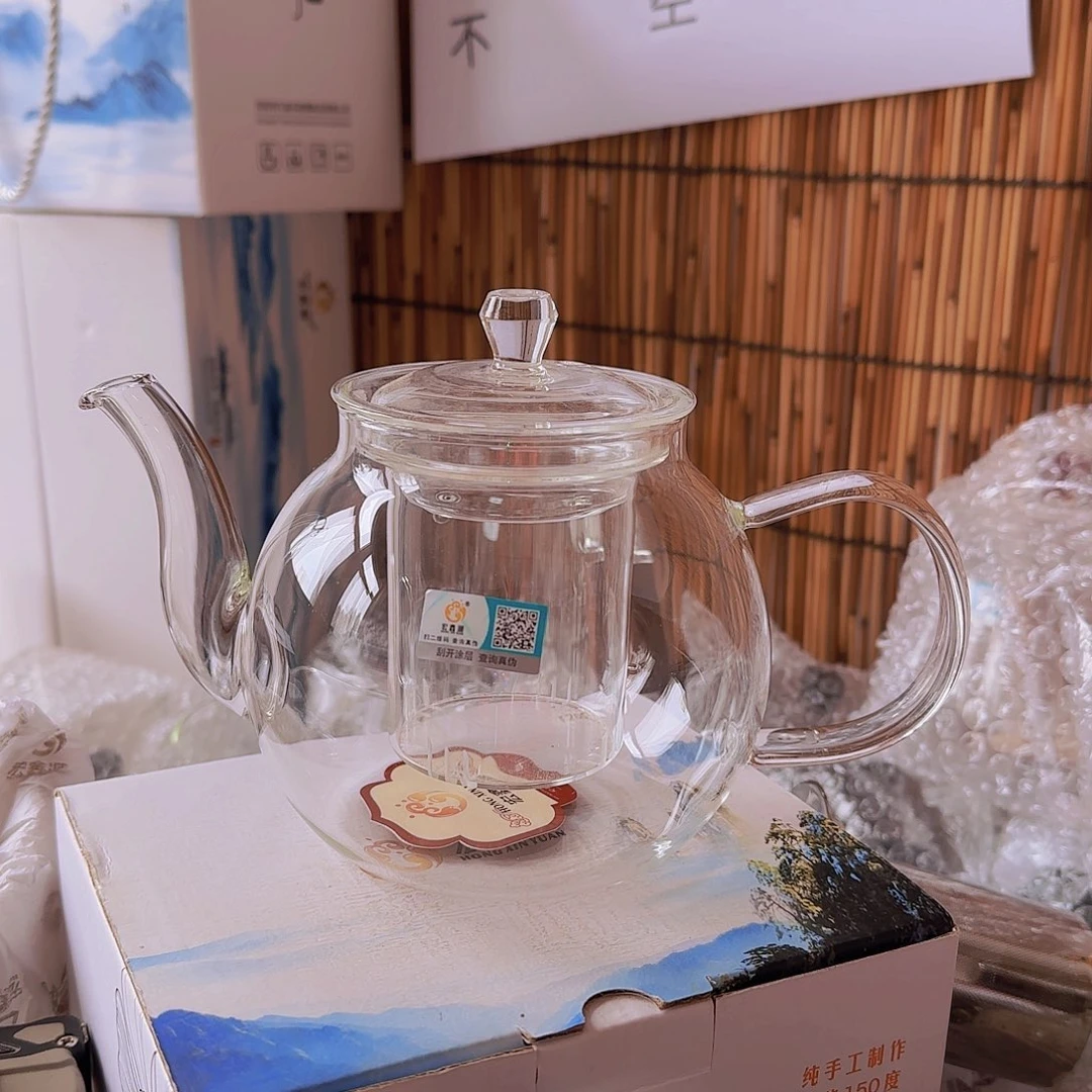 高硼硅玻璃茶水分离款H801全玻璃