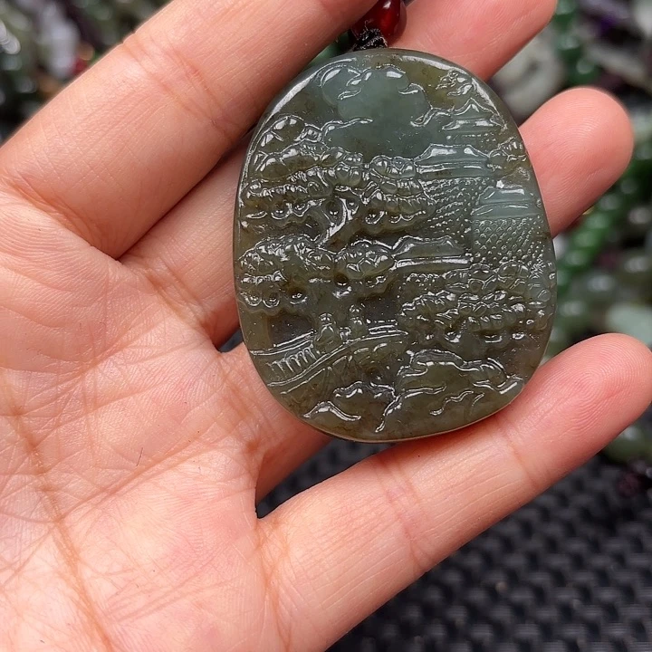 和田玉未镶嵌颈饰