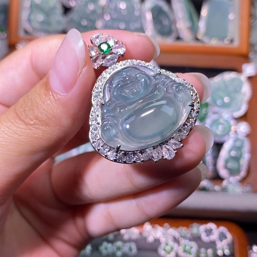 【闪购商品】翡翠未镶嵌颈饰天然