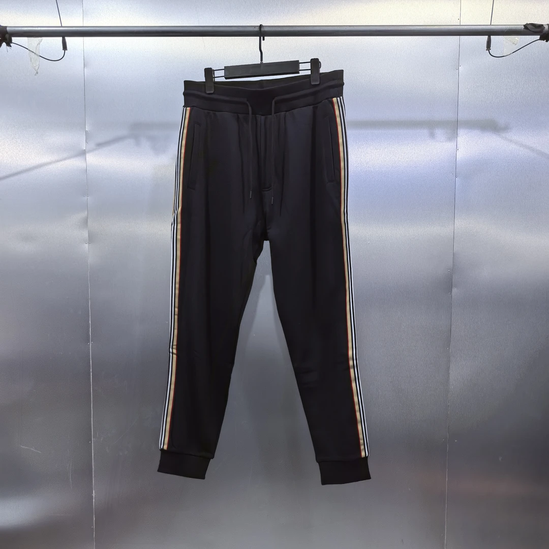 F05-112439-BEA春秋季裤腿撞色拼接设计休闲长裤