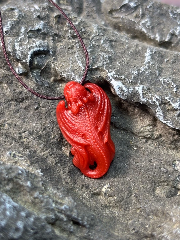 天然原矿南红瓦西锦红满色满肉无牙仔吊坠