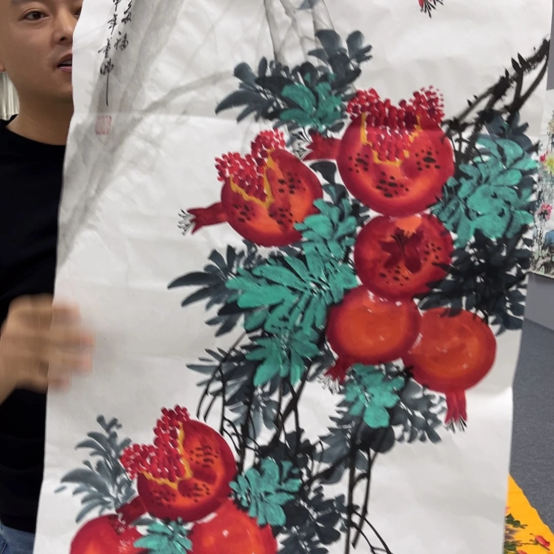 国画国画老师手绘作品