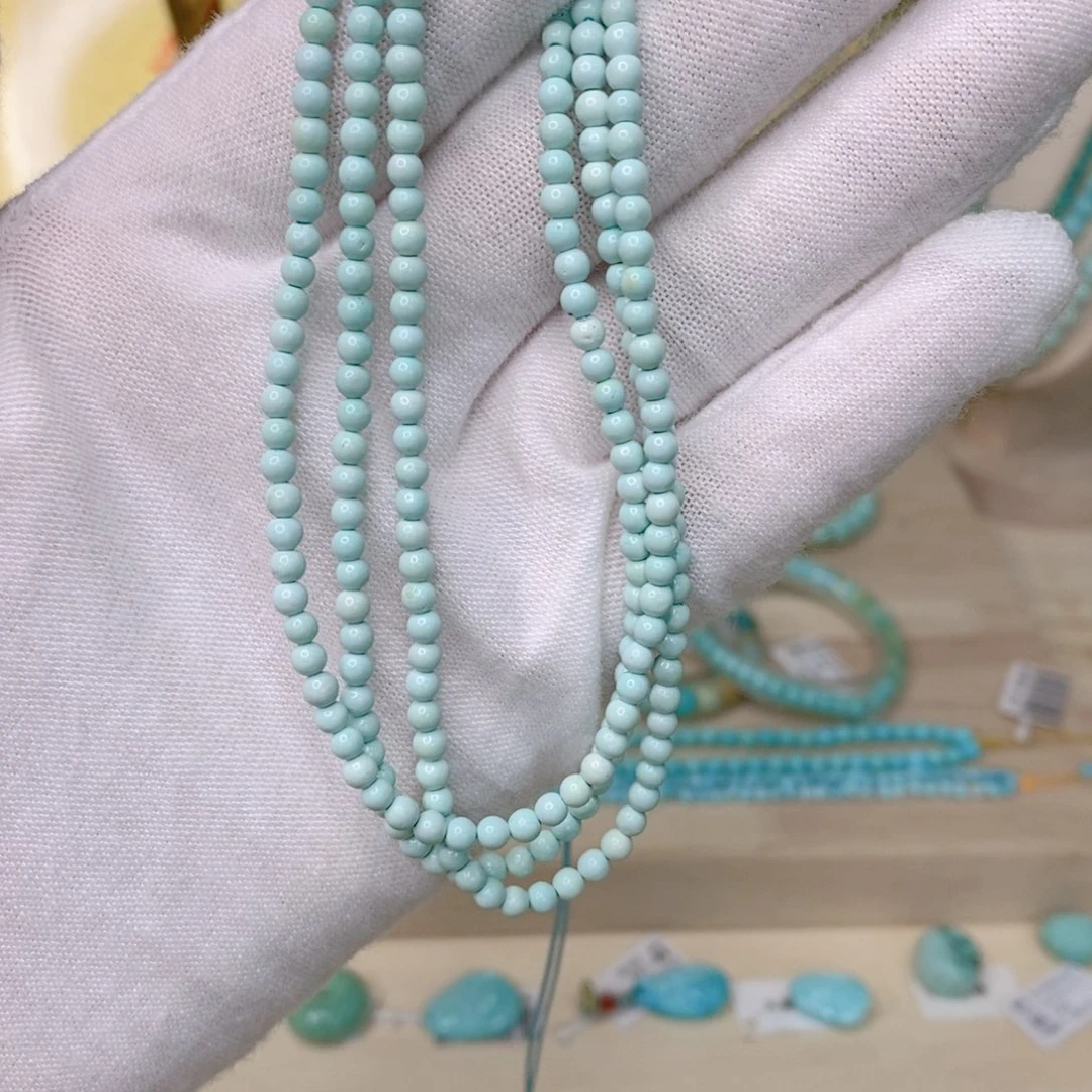 绿松石珠子未镶嵌