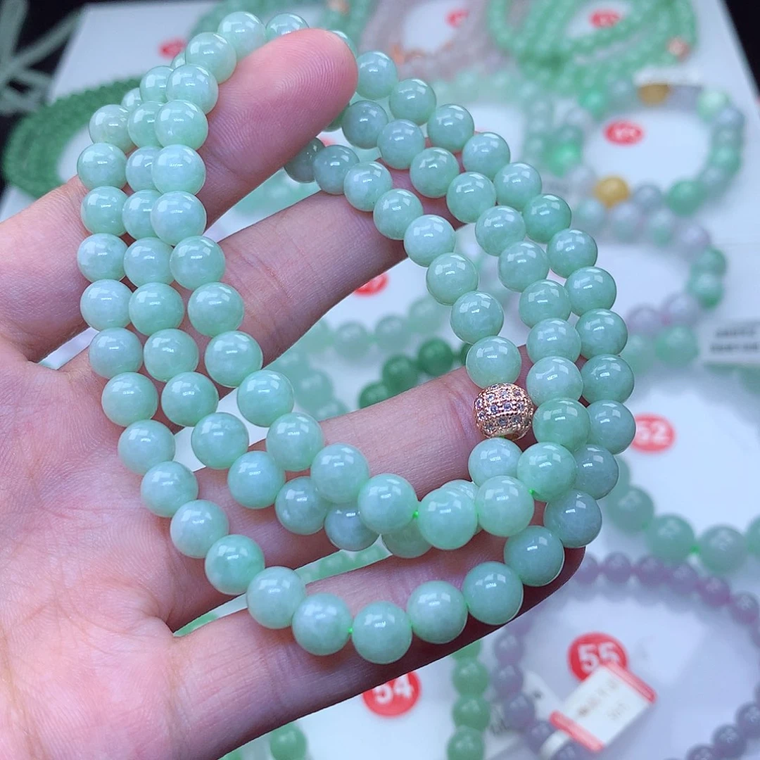 翡翠未镶嵌毛衣链