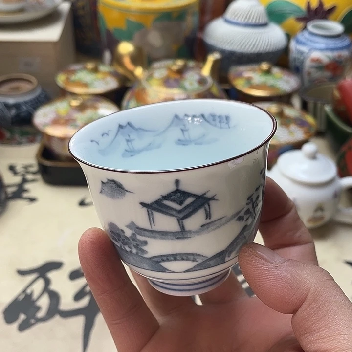 瓷片001 一人直播，看品直播间说序号