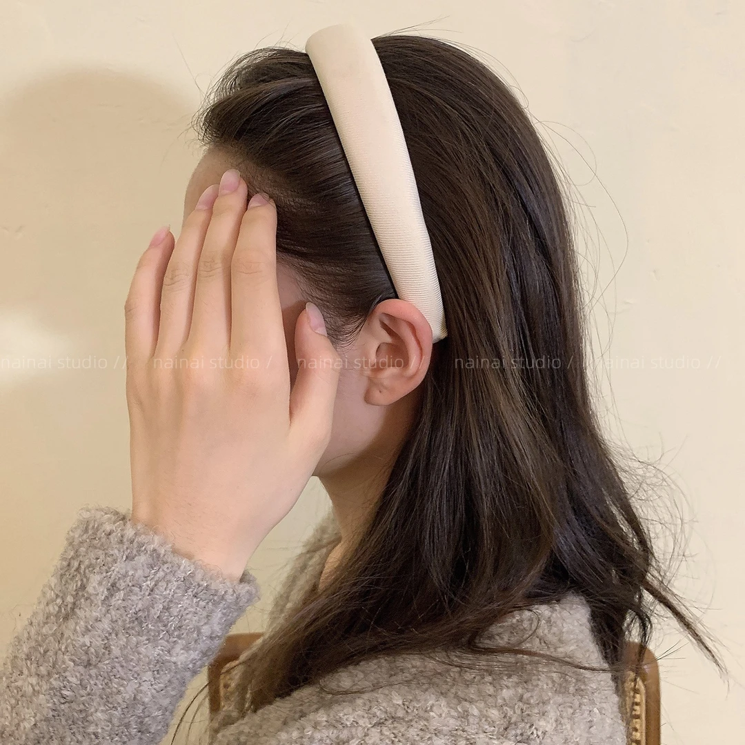 美拉德风发箍温柔咖色高级感早秋新款高颅顶头箍外出发卡压发女