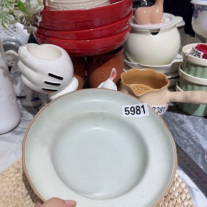 瓷片微瑕陶瓷满15包邮5981