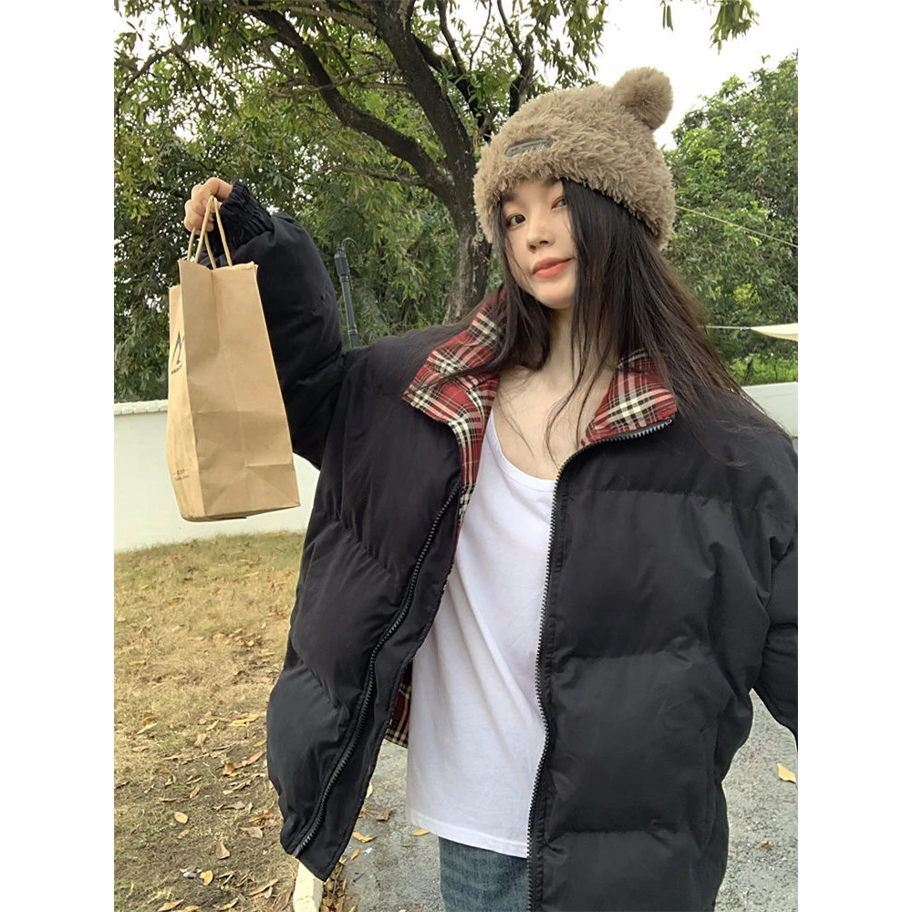 冬季棉袄加大码羽绒棉服女时尚气质新款ins小众设计保暖棉衣666