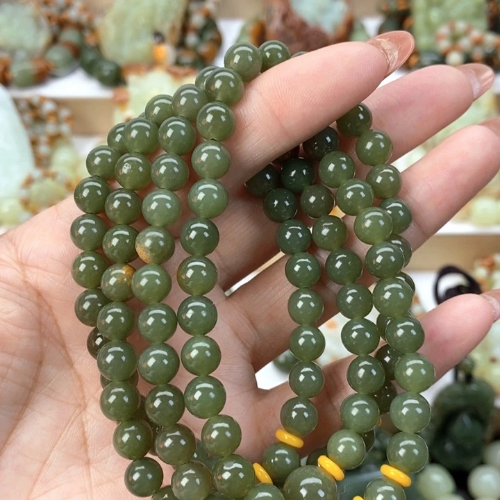 【闪购商品】透闪石质玉手串未镶嵌