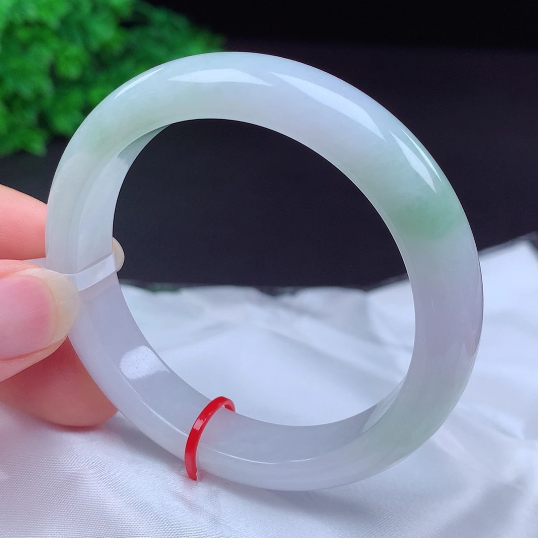 翡翠未镶嵌手镯53圈口430044