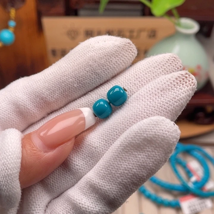 韩***砖绿松石未镶嵌珠宝奇石7.2