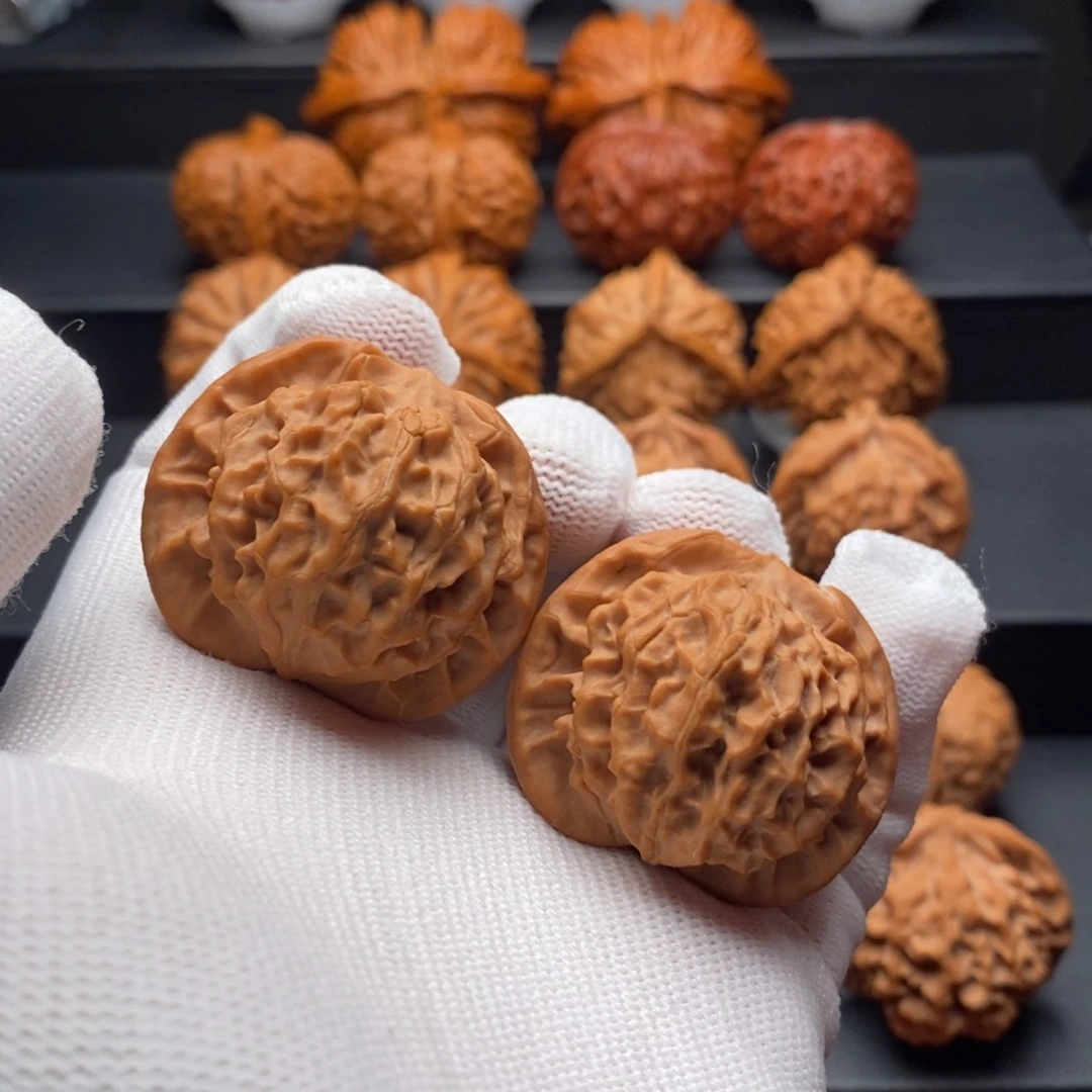 把件文玩核桃40尺全品野生百里狮子头