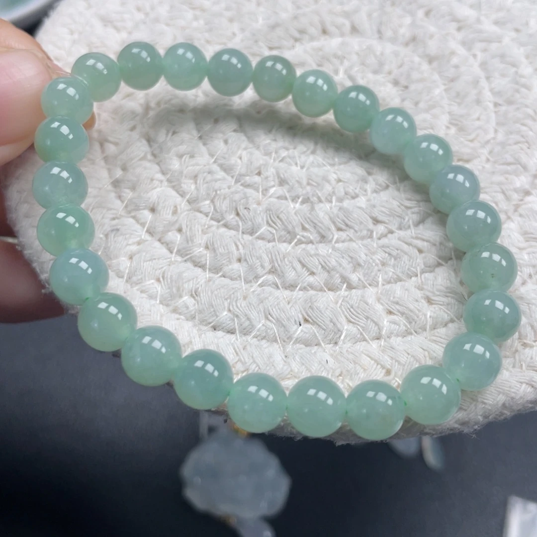 翡翠未镶嵌手链天然A货缅甸翡翠7.2