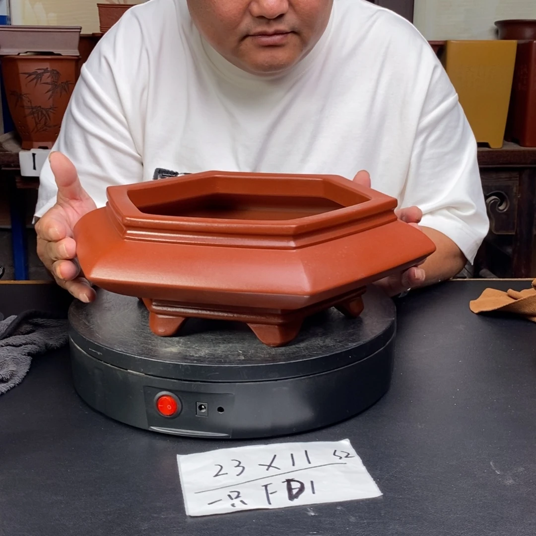 紫砂花盆货号一只FD1