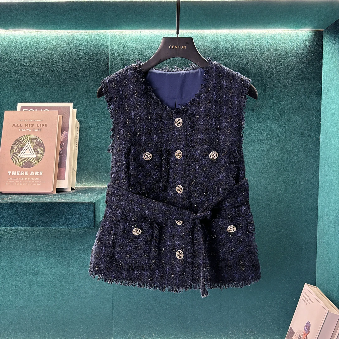 【CENFUN】女装马夹休闲短款百搭时尚A00109