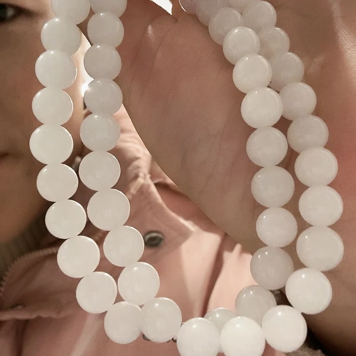 石英质玉（金丝玉）未镶嵌手链