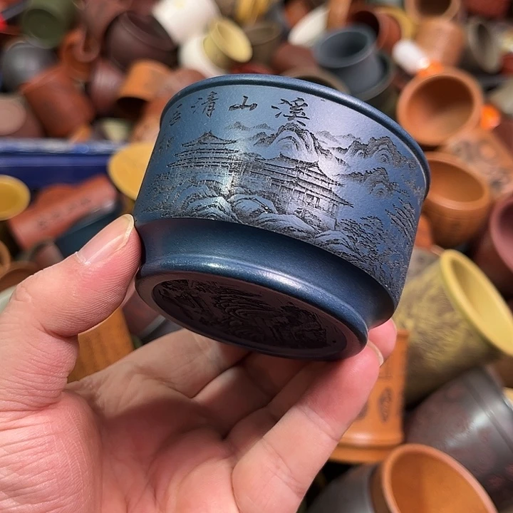 紫砂茶杯全手工紫砂主人杯