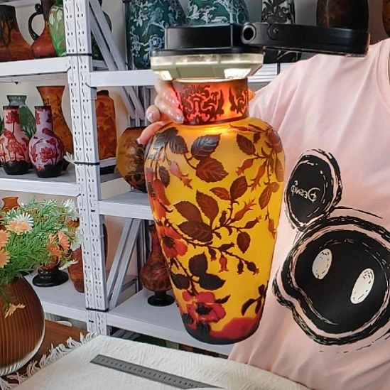 手工艺品琉璃【7】格雷花瓶