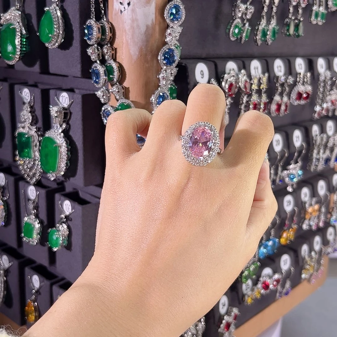 戒指蓝宝石银S925镶嵌