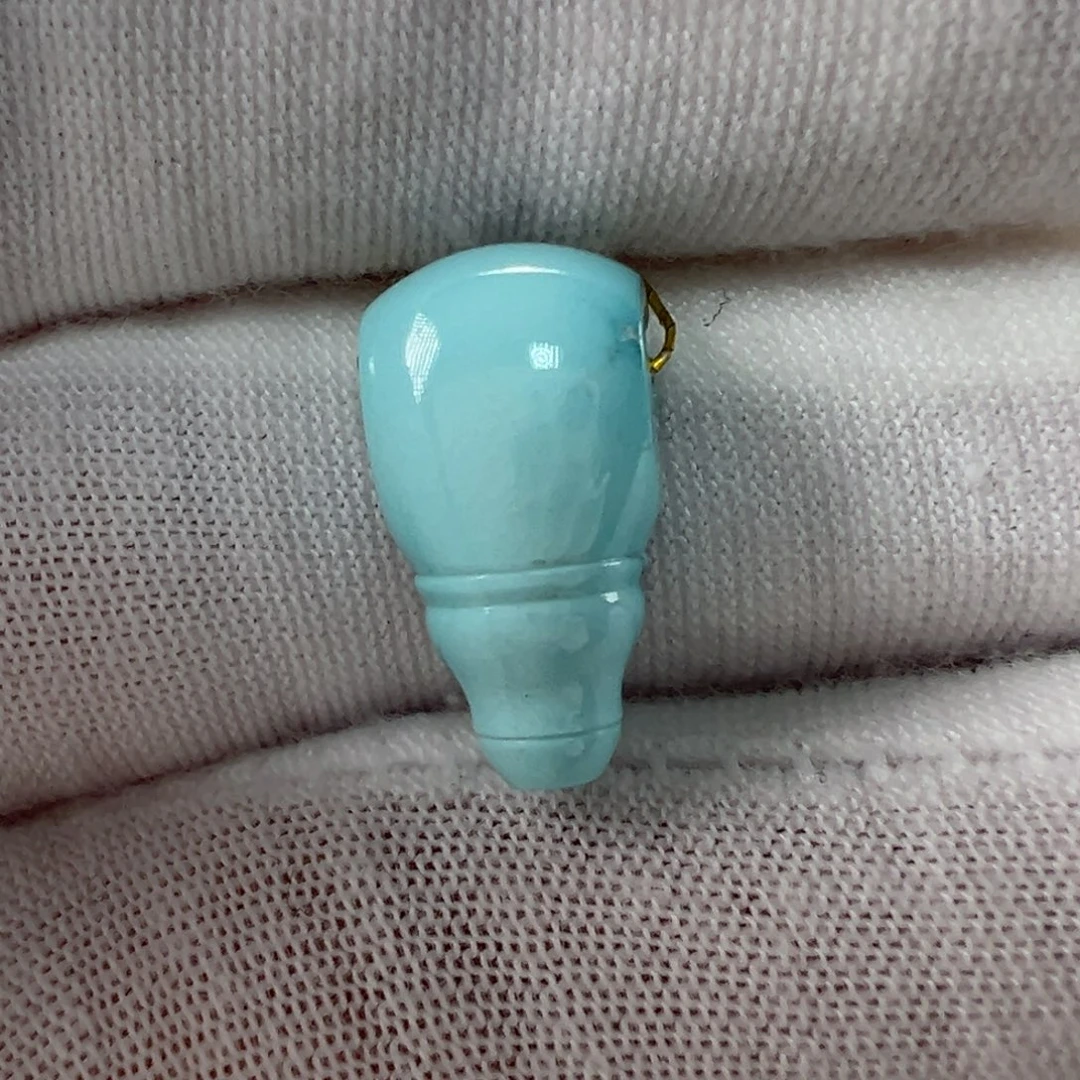 未镶嵌绿松石三通8.3mm