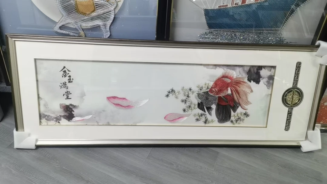 床头刺绣高端装饰画