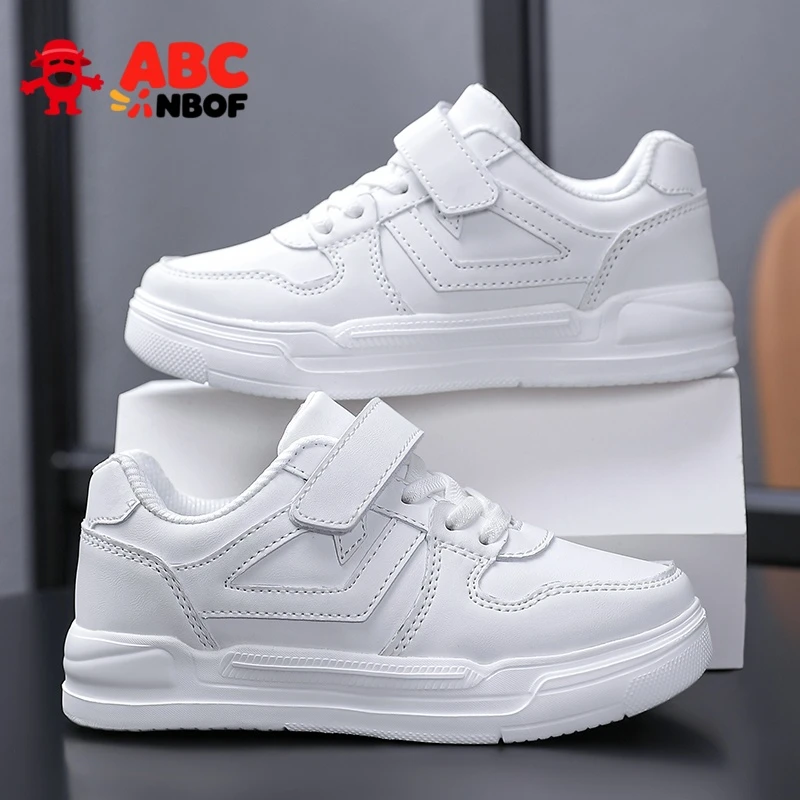 ABC NBOF童鞋春秋儿童男童板鞋运动鞋小白鞋女童鞋休闲鞋学生白鞋