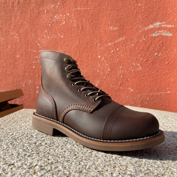 8111工装靴固特异单皮靴男士真皮复古