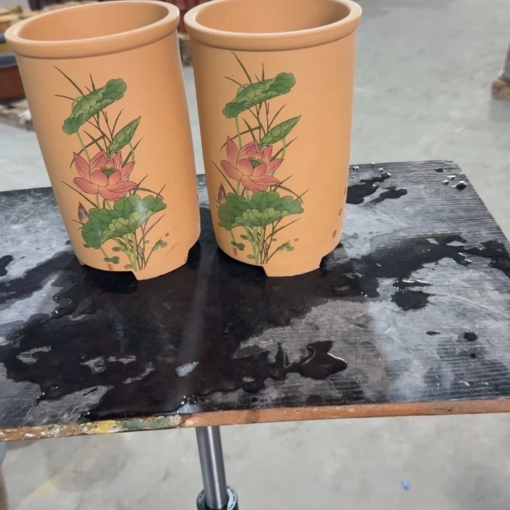 紫砂紫砂花盆破损补发高度22口径14俩只